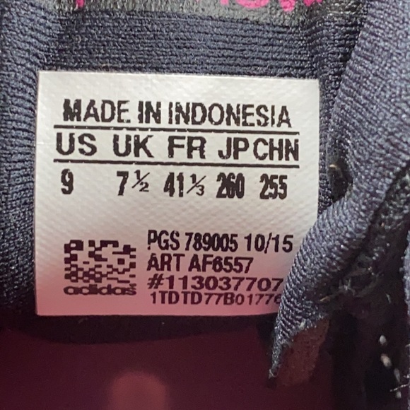 Adidas Boost Supernova Glide 8 Black/Pink Running Shoes AF6557 Women's Size 9 - Picture 11 of 12